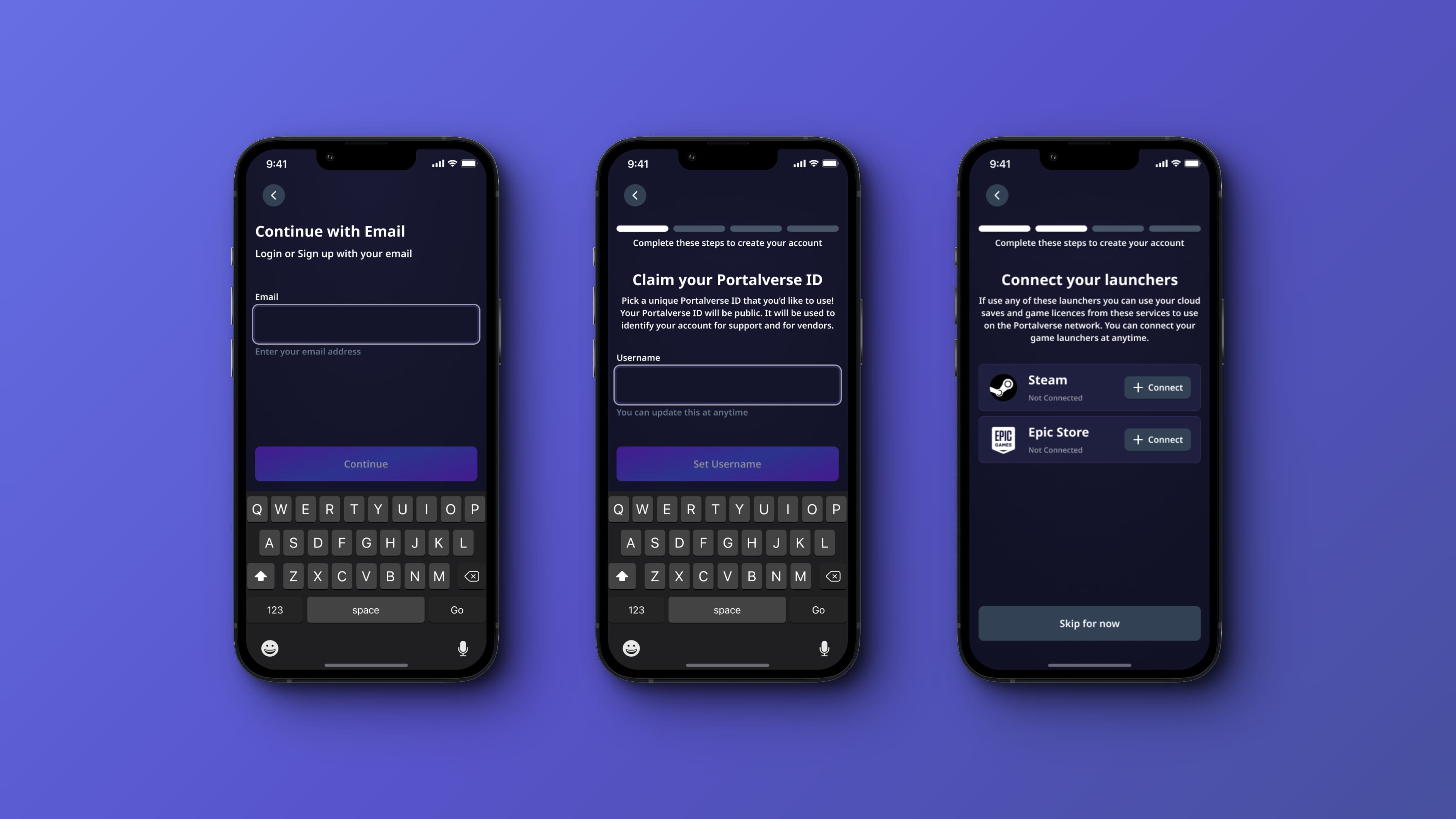 Onboarding flow